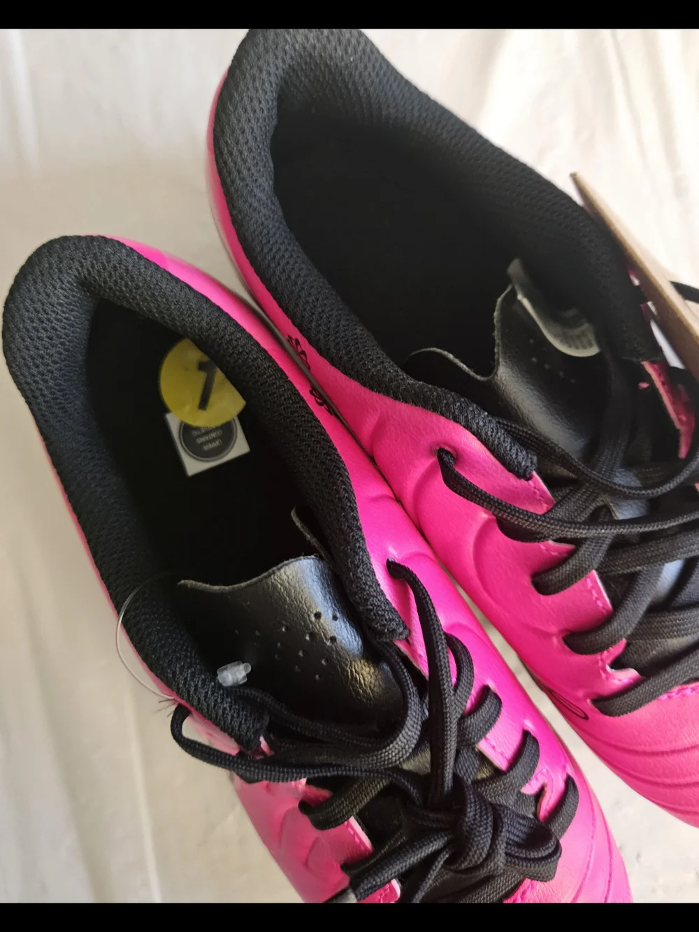 Nike Jr Tiempo Legend 10 Club FG/MG Pink Black Soccer Cleats Youth US 1Y New